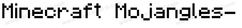 Minecraft字体 Mojangles字体转换